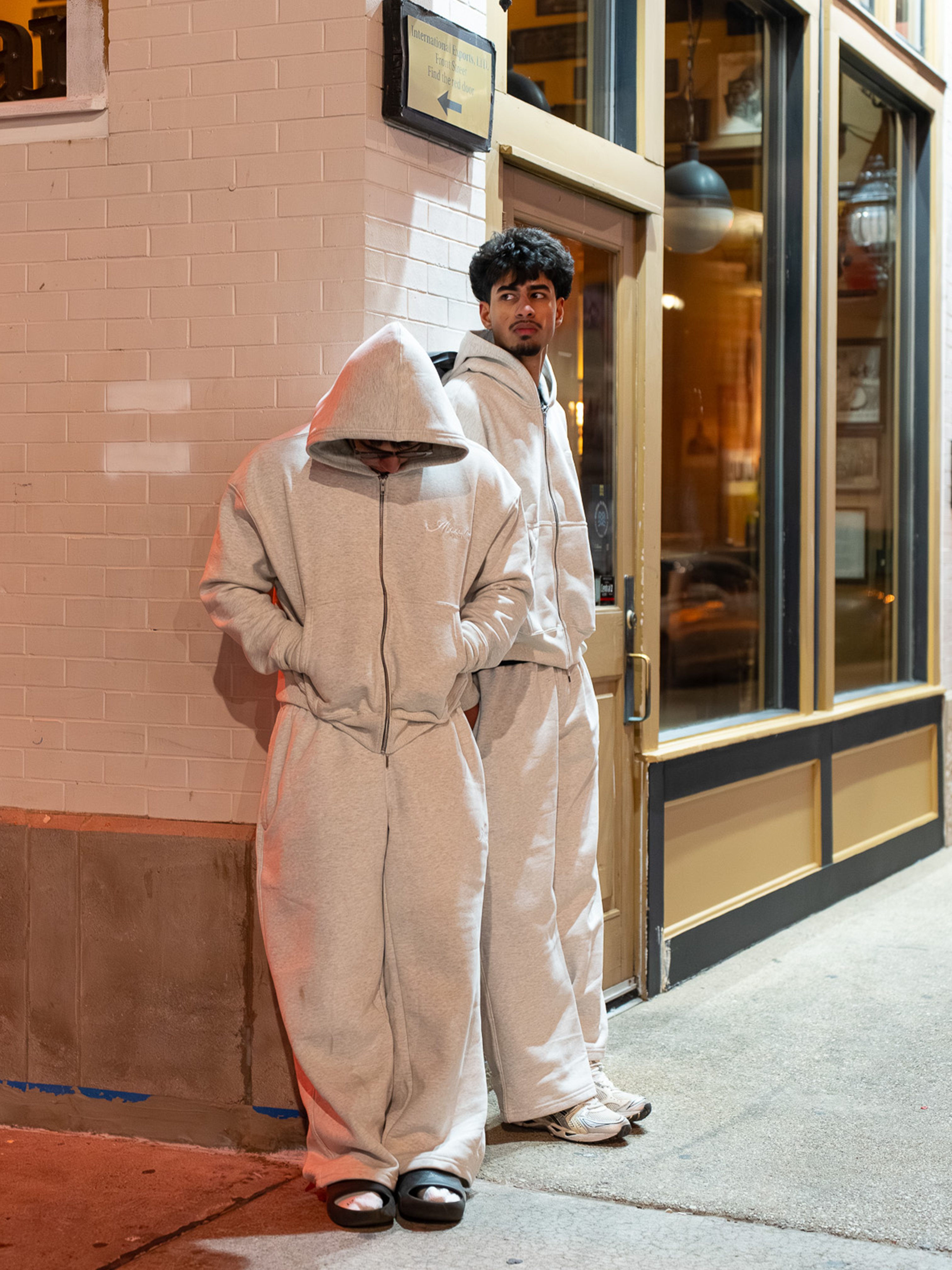 Grey Zip-Up Hoodie — Auren Oath Zip-Up