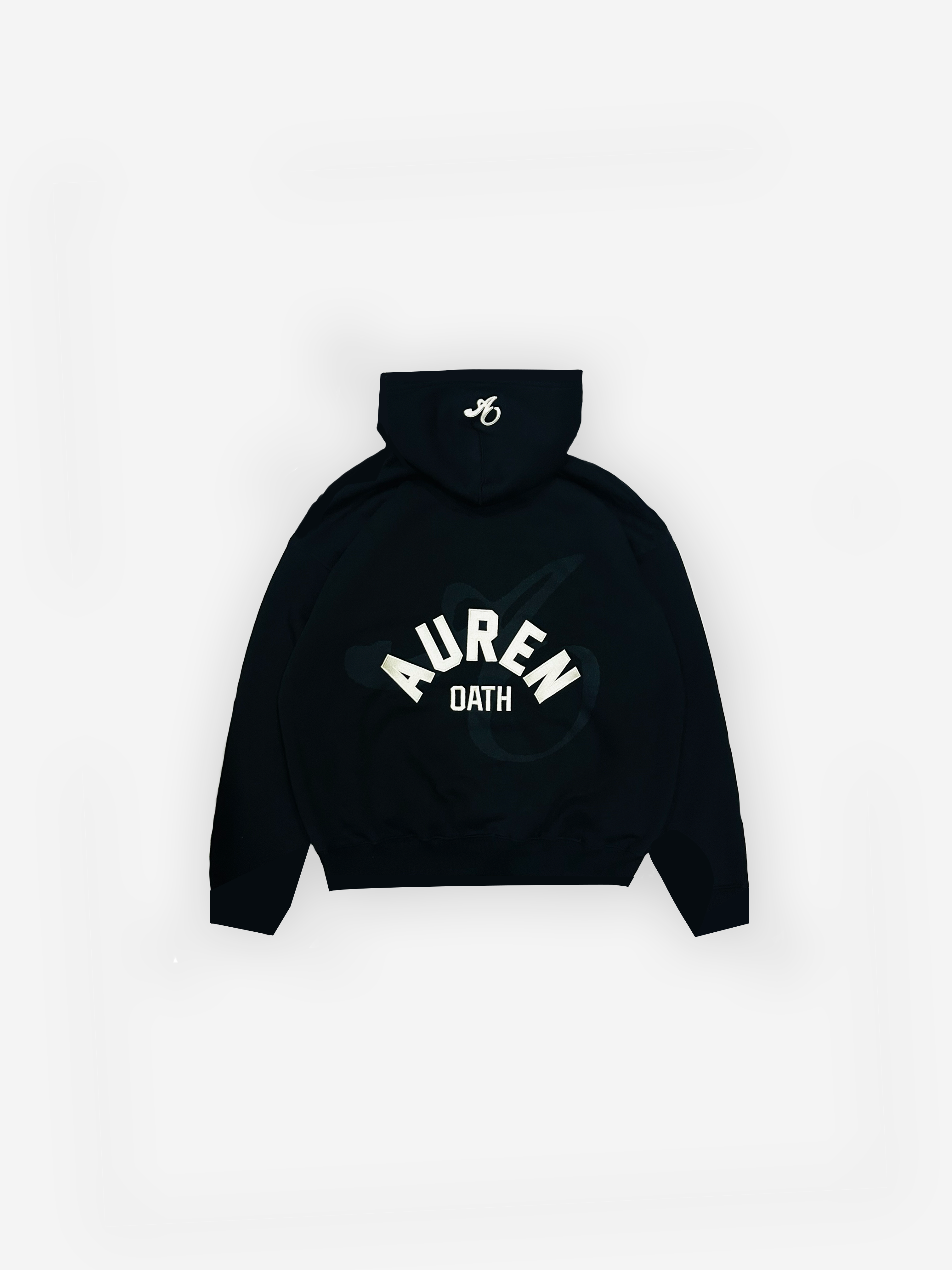 Black Hoodie — Auren Oath Signature Hoodie