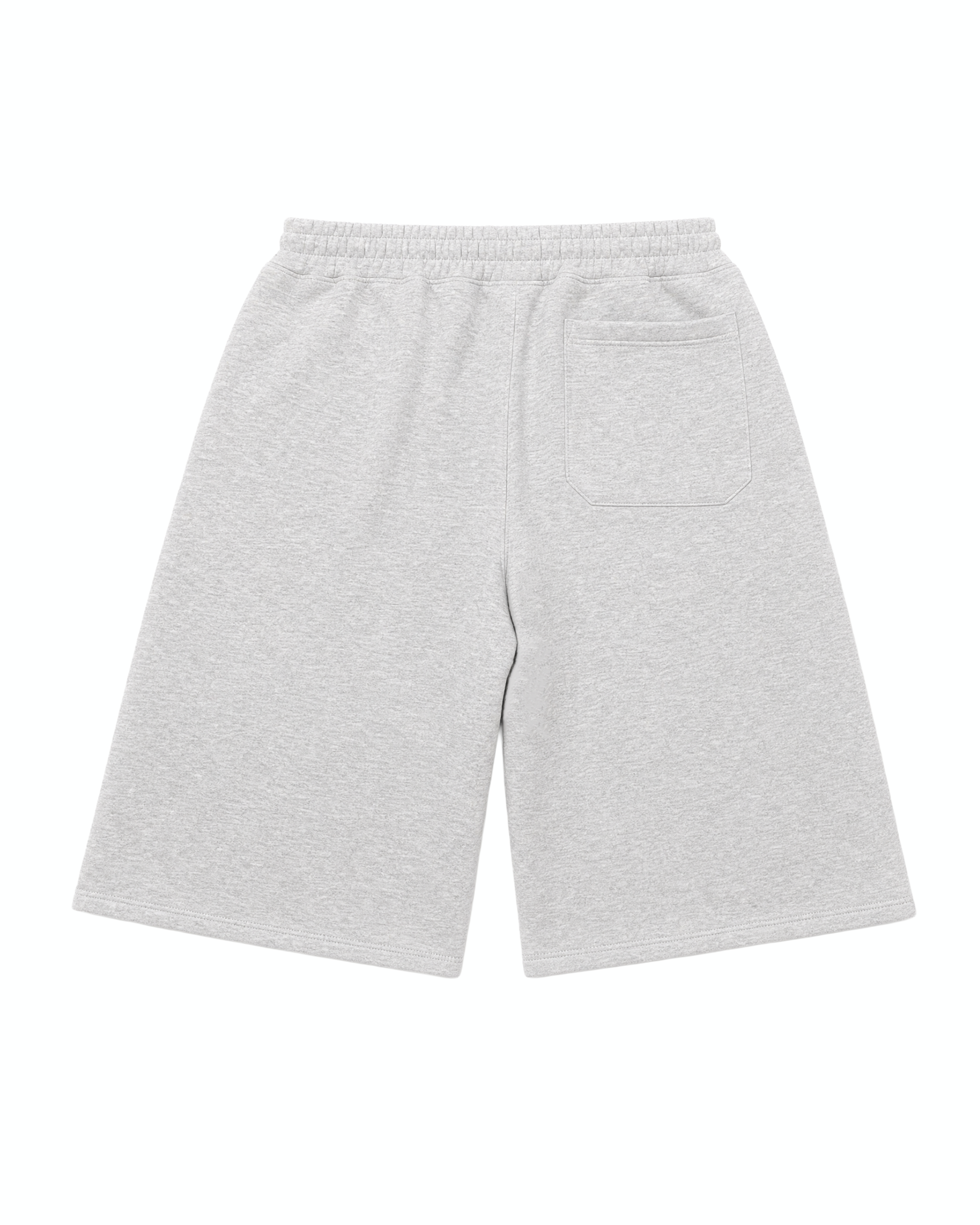 パンツ moditec wide cotton jorts gray Auren Jorts Grey — 420gsm Fleece Long Line Sweat Shorts | AURENOATH