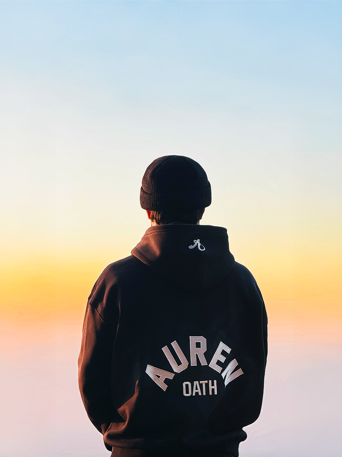 Black Hoodie — Auren Oath Signature Hoodie